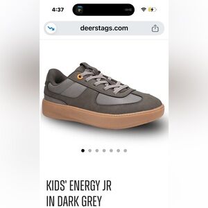 Deer Stags Kids' Energy JR Sneakers in Dark Grey and Tan